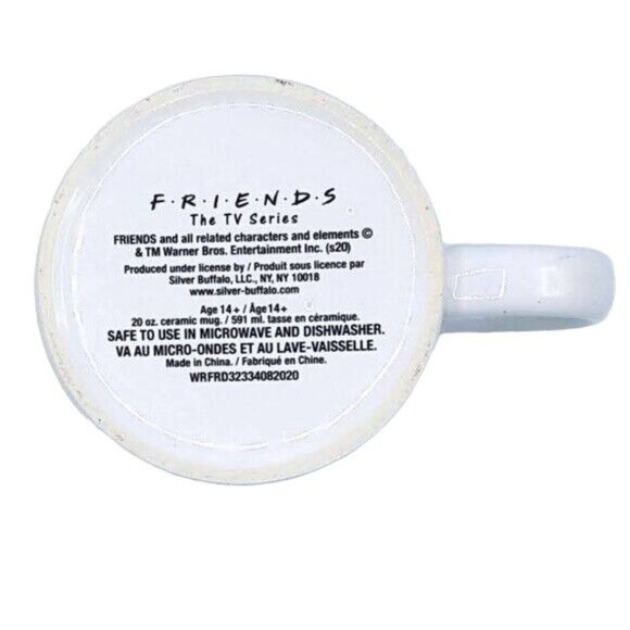2/$15 Friends TV Show Construction Scene Mug 20oz Group Photo Silver Buffalo - Picture 7 of 7